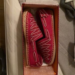 Tory burch ribbon espadrille